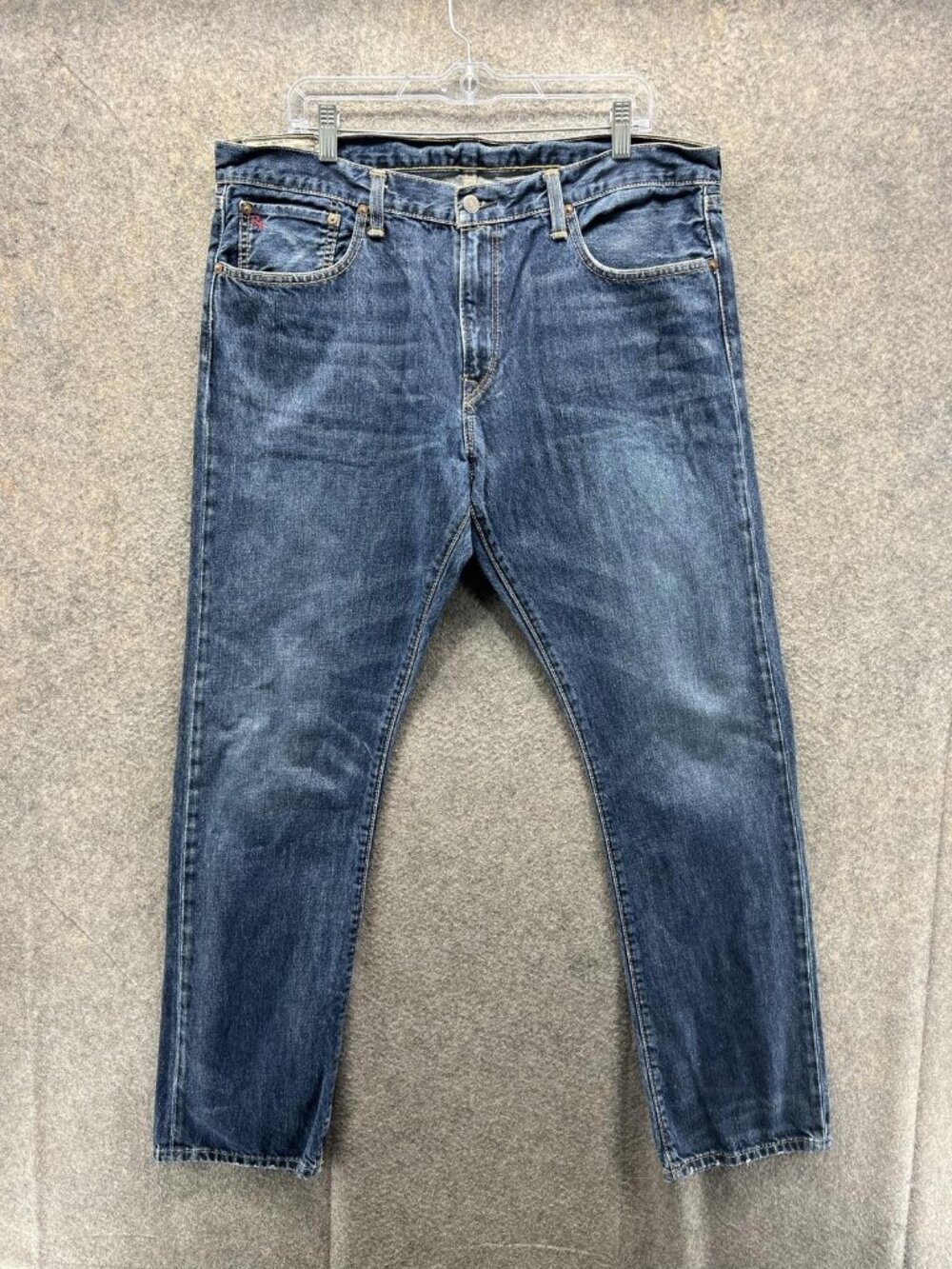 Polo Ralph Lauren Authentic Dungarees Jeans Mens 36x32 Blue Straight Denim